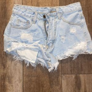 Never worn shein jean shorts